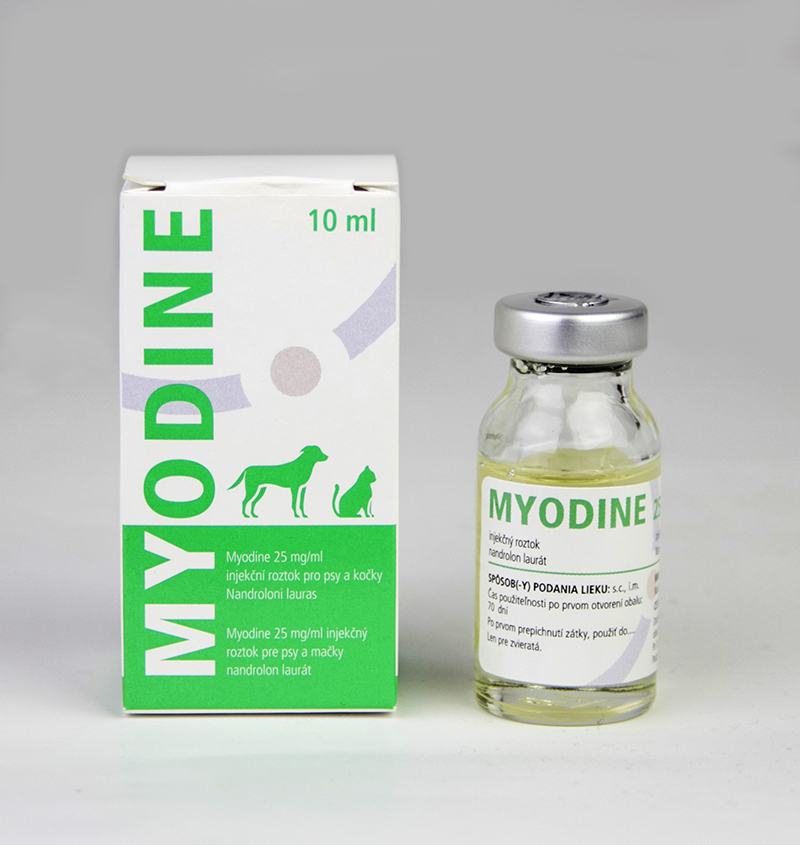 MYODINE 25 mg/ml injekční roztok pro kočky a psy – Sevaron