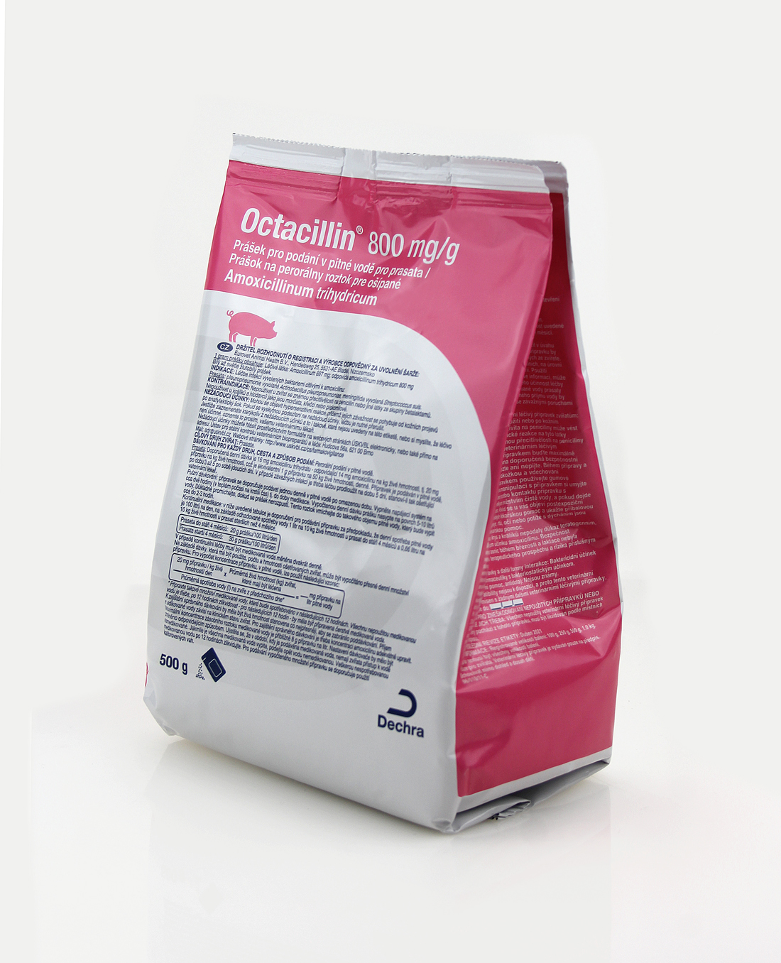 Octacillin OCTACILLIN 800 mg/g prášek pro podání v pitné vodě pro prasata – Sevaron